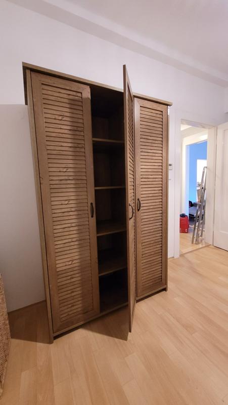 Louvered wardrobe